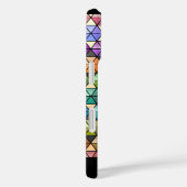 Hexagon Quilt Warme Regenboog (gepersonaliseerd) Case-Mate iPhone Case (Achterkant / Rechts)