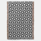 Hexagon Rings Throw Blanket Deken (Voorkant Verticaal)