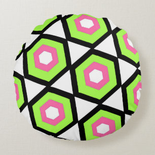 Hexagon Rond Kussen