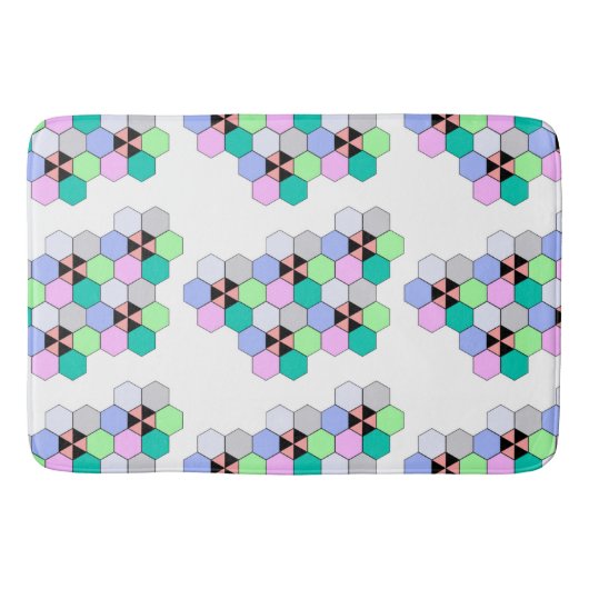 HEXAGON-VORMEN BADMAT (Voorkant)
