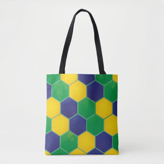 Hexagonal Brazilië Design Tote Bag (Voorkant)