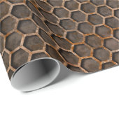 Hexagonal Grate Wrapping Paper, robuust Cadeaupapier (Rol Hoek)