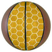 Hexagonal Hexagon Pattern Yellow Basketbal (Verticaal)