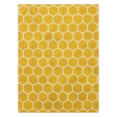 Hexagonal Hexagon Pattern Yellow Tafelkleed (Voorkant)