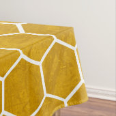 Hexagonal Hexagon Pattern Yellow Tafelkleed (Voorbeeld)