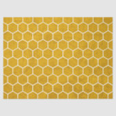 Hexagonal Hexagon Pattern Yellow Tissuepapier (Voorkant)