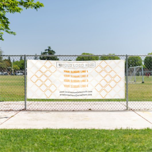 Hexagonale driehoek zakelijke tentoonstelling acht spandoek (Insitu)