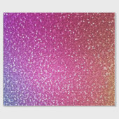 Hexagonale glitter regenbooggradiënt cadeaupapier (Vlak)