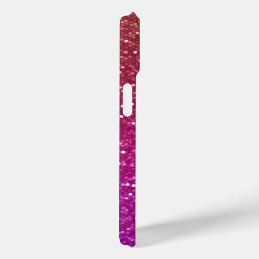 Hexagonale glitter regenbooggradiënt Case-Mate iPhone case (Achterkant / Rechts)