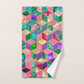 Hexagone en forme de diamant multimixte amusant (Serviette à main)