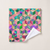 Hexagone en forme de diamant multimixte amusant (Gant de toilette)