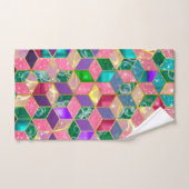 Hexagone en forme de diamant multimixte amusant (Serviette à main)