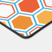 hexagone en orange, bleu et blanc (Coin)