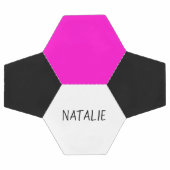 hexagone rose et votre nom (Plat)