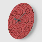 hexagone sur horloge rouge (Angle)