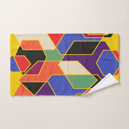 Hexagones de Bauhaus (Serviette à main)