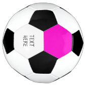 hexagones rose et noir avec votre balle de footbal (Tourné)