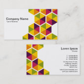 Hexagons 01 visitekaartje (Voorkant / Achterkant)
