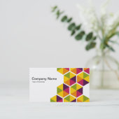 Hexagons 01 visitekaartje (Staand voorkant)