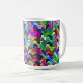 Hexagons à paille 15oz Mug (Devant droit)