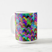 Hexagons à paille 15oz Mug (Devant gauche)