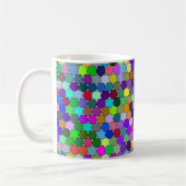 Hexagons de décalage 11oz Mug (Gauche)