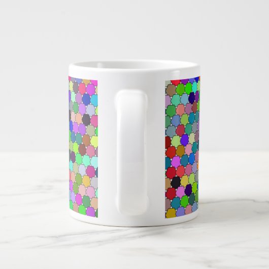 Hexagons de décalage 20oz Mug (Dos)