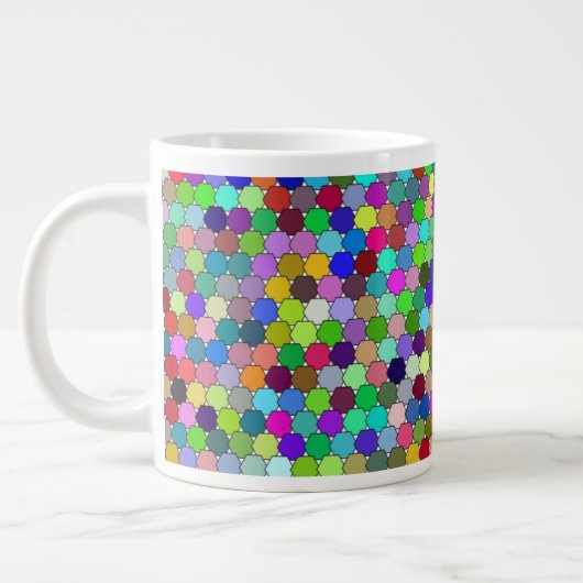 Hexagons de décalage 20oz Mug (Gauche)