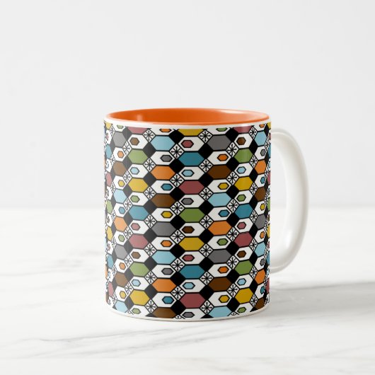 Hexagons et Starburst Mug (Devant droit)