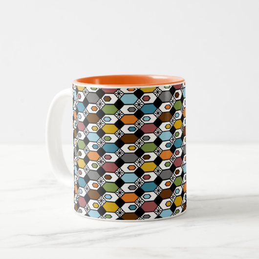 Hexagons et Starburst Mug (Devant gauche)