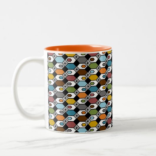 Hexagons et Starburst Mug (Gauche)