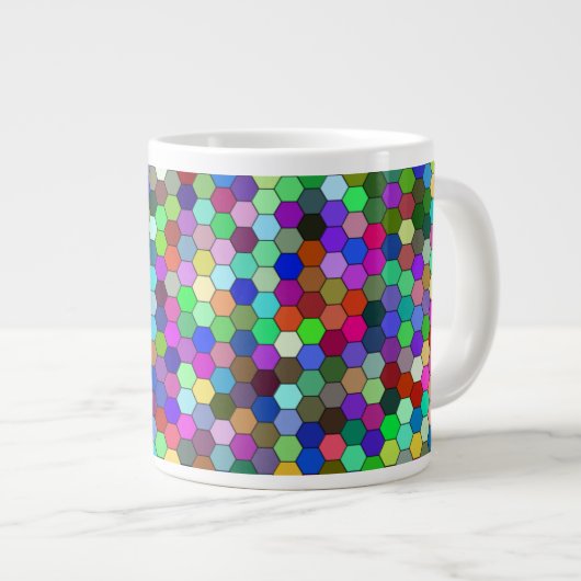Hexagons horizontaux 20oz Mug (Devant droit)
