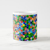 Hexagons horizontaux Piecsimilés point 20oz Mug (Devant)