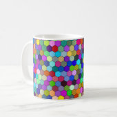Hexagons verticaux 11oz Mug (Devant gauche)