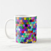 Hexagons verticaux 11oz Mug (Gauche)
