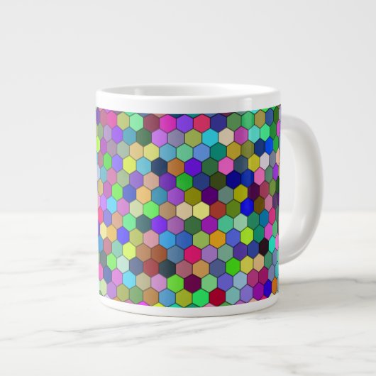 Hexagons verticaux 20oz Mug (Devant droit)