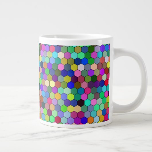Hexagons verticaux 20oz Mug (Droite)