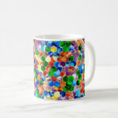 Hexagons verticaux de même point 11oz Mug (Devant droit)