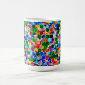 Hexagons verticaux de même point 15 oz Mug (Centre)