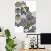 Hexagons zijn versleten poster (Thuiskantoor)