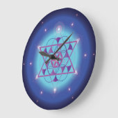 Hexagram, heilige geometrie grote klok (Hoek)