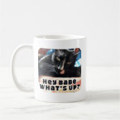Hey Babe Flirty Cat 2 side Koffiemok (Links)