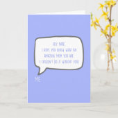 Hey Babe, je bent de beste partner Moederdag Kaart (Gele Bloem)