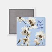 Hey Baby Cakes ! aimant Aimer les Magnolias (Recto/Verso)