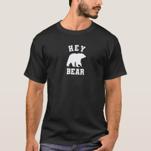 Hey Beer Wandelend Buiten Black Grizzlybeer Overle T-shirt