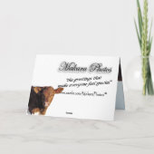 Hey Boday kaart-aanpassen elke gelegenheid Kaart (Achterkant)