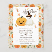 Hey Boo Baby Shower Invitations feuille papier (Devant)