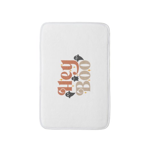 Hey Boo Boho Halloween Hey Boo Ghost Badmat (Voorkant Verticaal)