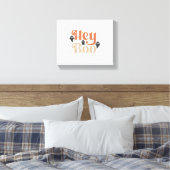 Hey Boo Boho Halloween Hey Boo Ghost Canvas Afdruk (Insitu (Slaapkamer))