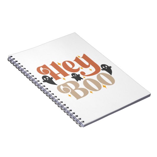 Hey Boo Boho Halloween Hey Boo Ghost Notitieboek (Rechterzijde)